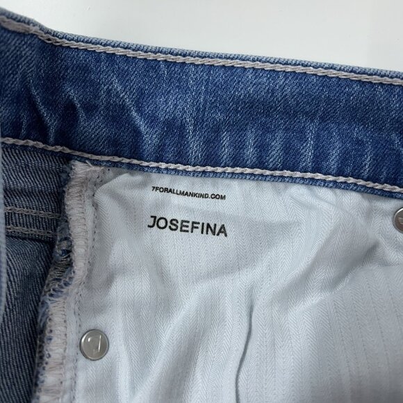 7FAM Josefina Boyfriend Jeans Women’s Size 27 Mid Rise 7 For All Mankind - Picture 10 of 10
